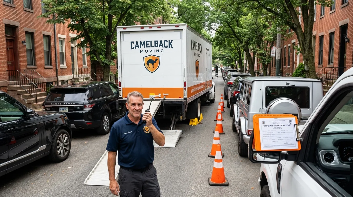 City street loading permit setup in Beaverdale, PA